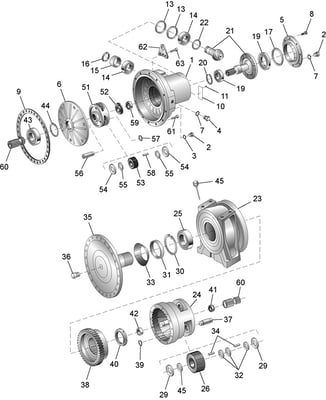 Rodamiento y retén cuba hormigón
