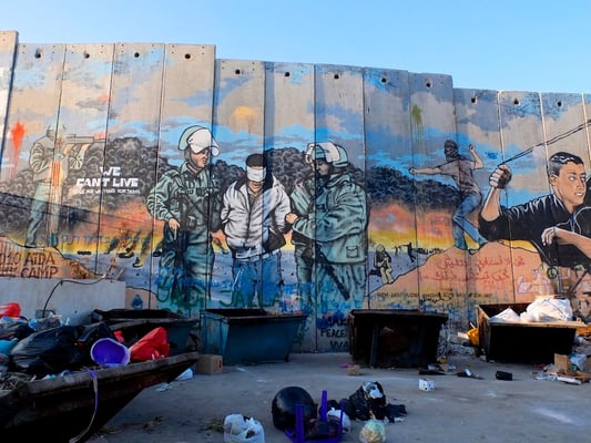 The walls of Palestine © François Struzik - simply human 2015 - Bethlehem Aida refugee camp