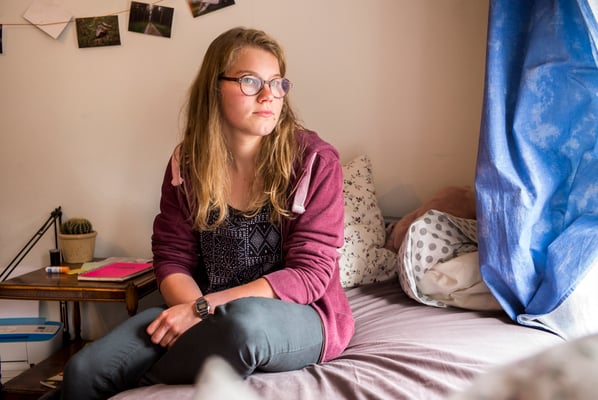 Working with Young reporters for Plan International Belgium, Marie,  Belgium © François Struzik - simply human 2017