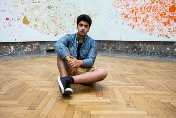 Working with Young reporters for Plan International Belgium, Amin,  Belgium © François Struzik - simply human 2017