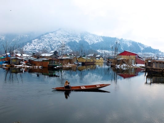 Kashmir In winter- © François Struzik - simply human 2014 - (Indian ad.) Kashmir - J&K - India - Dal Lake