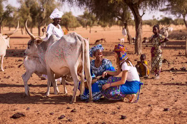 Joëlle Scoriels, ambassadrice SOS Faim, Dahra, Djolof - Senegal © François Struzik - simply human 2017