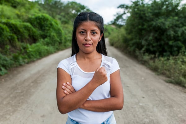 Working with Young reporters for Plan International Belgium, Nathaly, Ecuador © François Struzik - simply human 2017