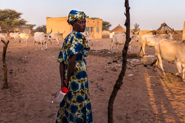 Dahra,  small scale milk producer SOS Faim - Djolof, Senegal © François Struzik - simply human 2017