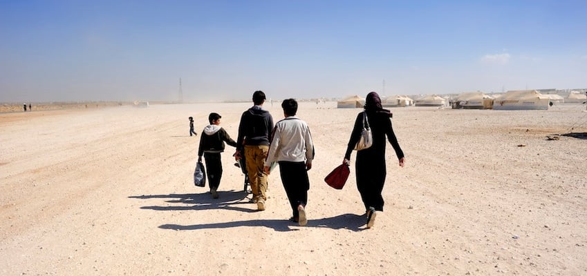 Zaatari, syrian refugees camp in the Jordanian desert - Al Mafraq - Jordan © François Struzik - simply human 2014