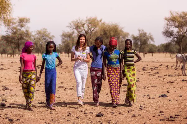 Joëlle Scoriels, ambassadrice SOS Faim, Dahra, Djolof - Senegal © François Struzik - simply human 2017