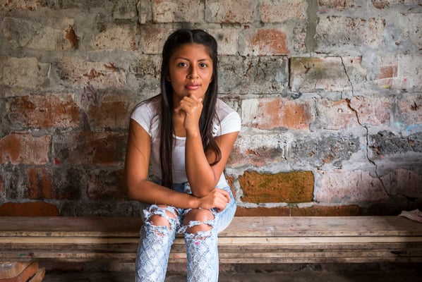 Working with Young reporters for Plan International Belgium, Nathaly, Ecuador © François Struzik - simply human 2017