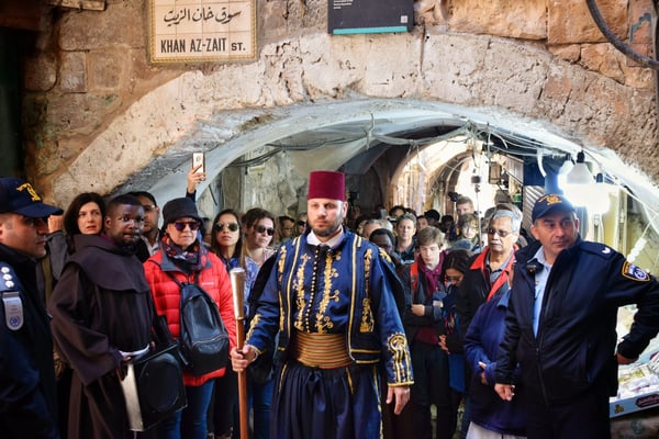 Via Dolorosa, procession des Frères Franciscains, Jerusalem © Olga Struzik Pränting, 2019