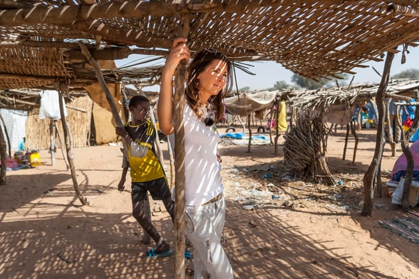 Joëlle Scoriels, ambassadrice SOS Faim, Dahra, Djolof - Senegal © François Struzik - simply human 2017