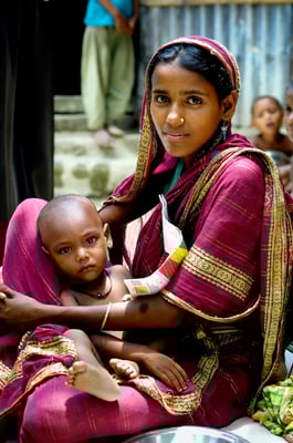 Fighting malnutrition in Bangladesh - Terre des hommes © François Struzik - simply human 2011