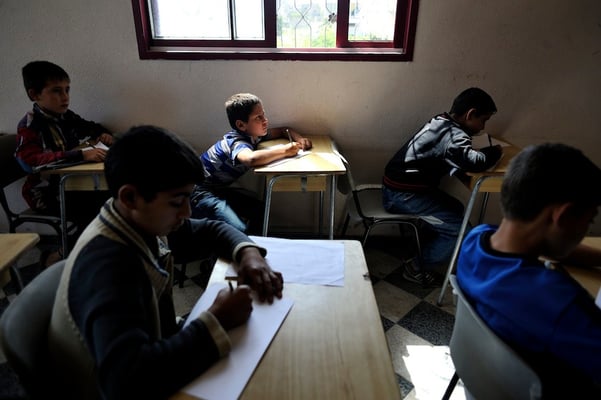 Fighting child labor after the war in Gaza - TDH center in Beit Jala - Palestine © François Struzik - simply human 2015