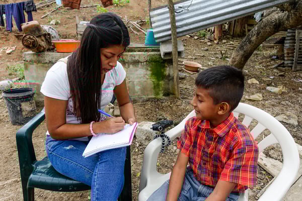 Working with Young reporters for Plan International Belgium, Nathaly, Ecuador © François Struzik - simply human 2017