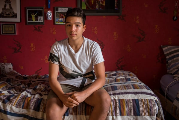 Working with Young reporters for Plan International Belgium,  Yanis,  Belgium © François Struzik - simply human 2017