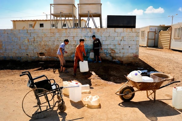 Zaatari, syrian refugees camp in the Jordanian desert - Al Mafraq - Jordan © François Struzik - simply human 2014
