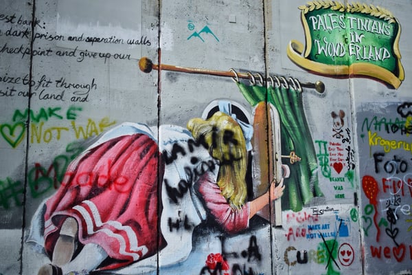 Mur de séparation, Bethlehem, Palestine © Olga Struzik Pränting, 2019