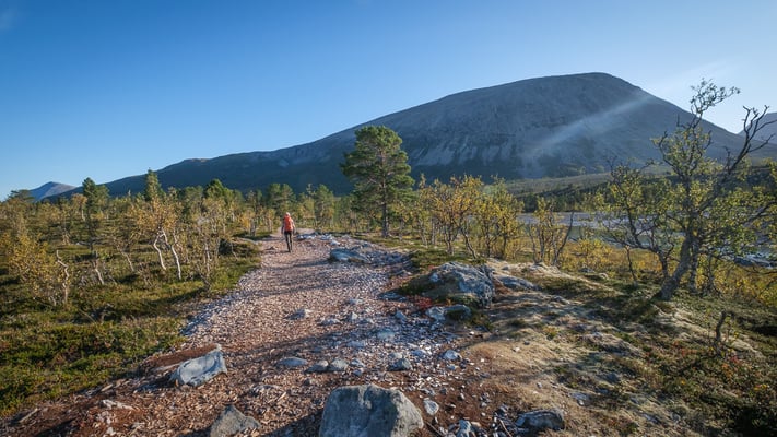 Auf dem Weg zum Blåsvatnet