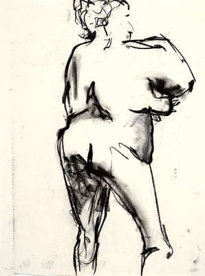 2012, #1, fusain sur papier - Charcoal on paper 