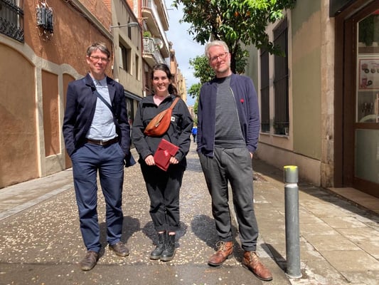 Das mairisch-Team in Barcelona am Sant Jordi-Tag (Foto: Roberta Schneider)