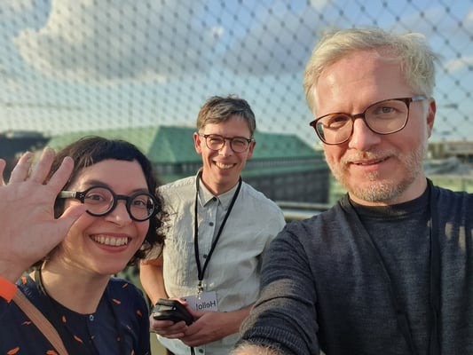 Mit unserer Bürokollegin, der großartigen Illustratorin Tanja Esch