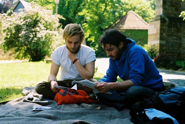 Finn-Ole Heinrich und Andreas Stichmann beim Prosanova 2008