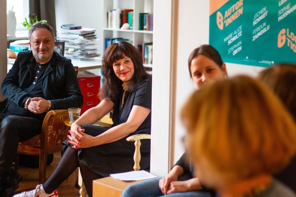 Leseclub mit Feridun Zaimoglu, Privatwohnung, Hamburg 2019