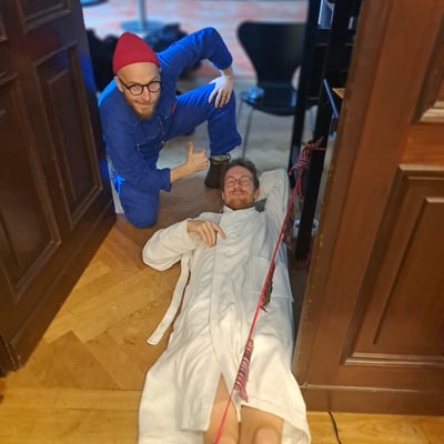 Finn-Ole Heinrich und Hannes Wittmer machten eine Literaturshow für Kinder am Theater Freiburg