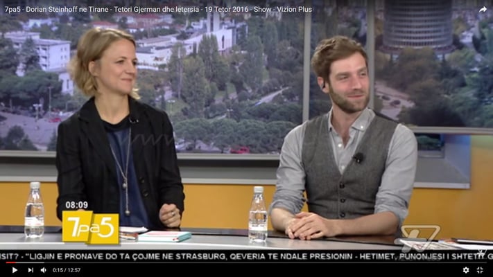 ... im albanischen Fernsehen