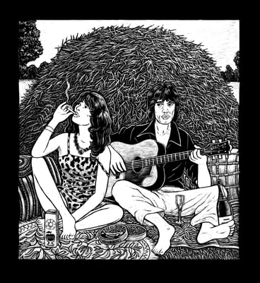 Illustration aus "Paargespräche": Uschi und Mick