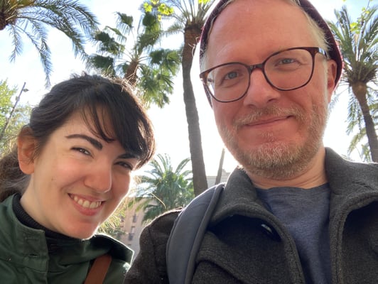 Nefeli und Daniel am Tag der Ankunft