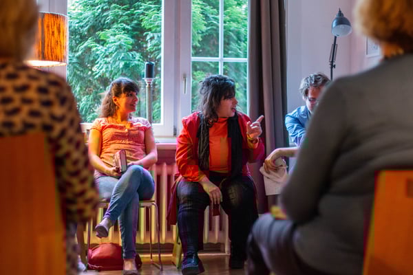 Leseclub mit Feridun Zaimoglu, Privatwohnung, Hamburg 2019