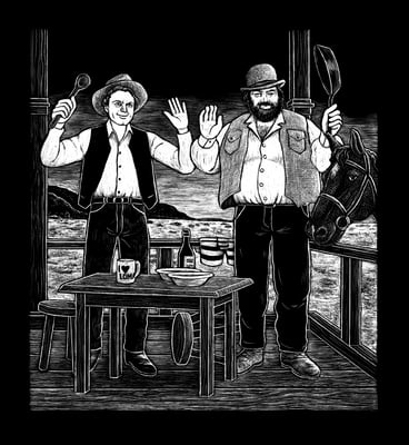 Illustration aus "Paargespräche": Terence und Bud