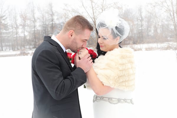 A beautiful snowy wedding day. Photographer PA, NJ, NY - Gosia & Steve Tudruj 215-837-6651 www.momentsinlifephoto.com  Specializing in wedding photography, event, portrait