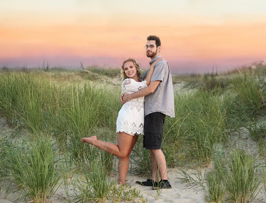 Engagement photo session in ocean NJ  Photographer PA, NJ, NY  - Gosia & Steve Tudruj  215-837-6651  www.momentsinlifephoto.com