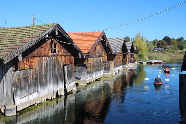 Bootshütten am Staffelsee