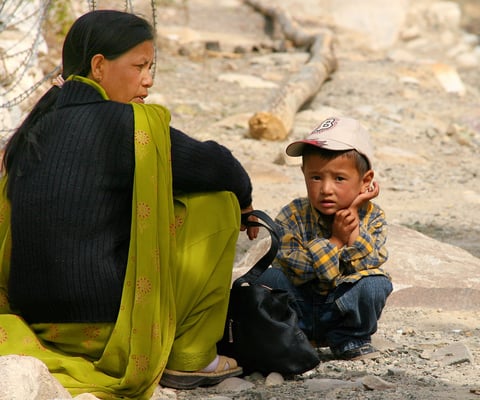 Haltestelle auf dem Weg nach Lamayuru