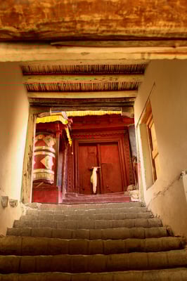 Zutritt zu einem Shey Tempel