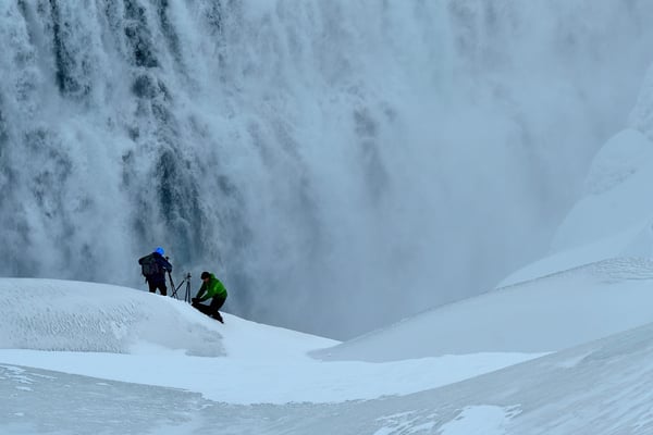 Dettifoss, nahe am Abgrund