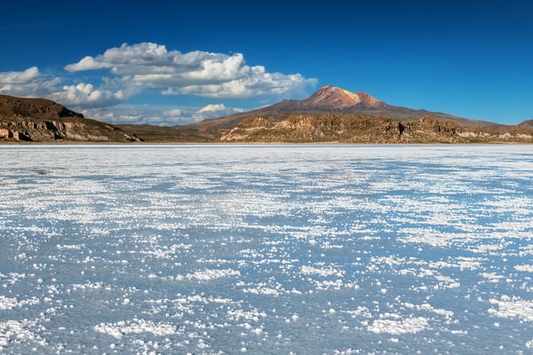 Salar Uyuni im Bereich der fortgeschrittenen Kristallisation 
