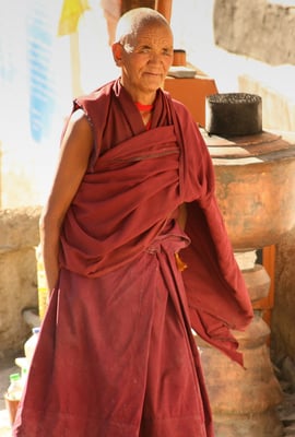 Alter Mönch von Rizong