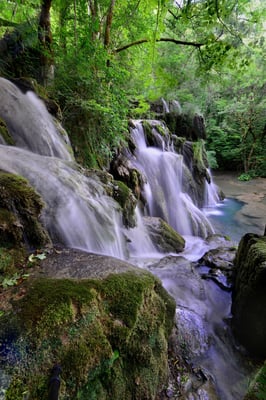 Cascade des tufs; bei Arbois, franz. Jula; 5. Juli 2015