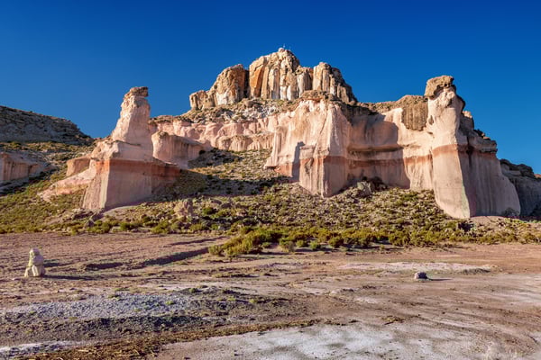 'La Catedral', Felsformation am Nordufer des Salar Uyuni, Nähe Tahua