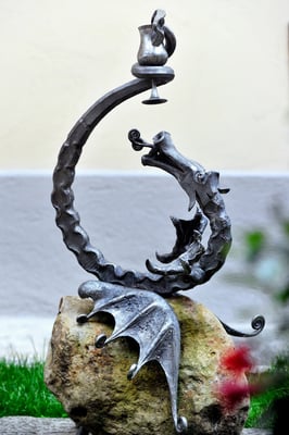 bachisches Symbol der Villa Tiboldi, S. Stefano bei Canale