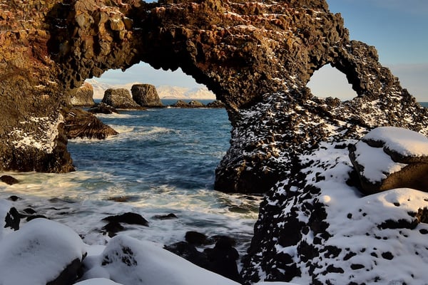 Bizarre Lavaküste von Snäfellsness