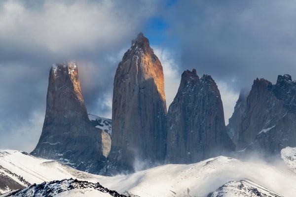 Raue Winde in den Torres del Paine