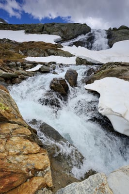Schneeschmelze im Grimselgebiet; 2. Juli 2016