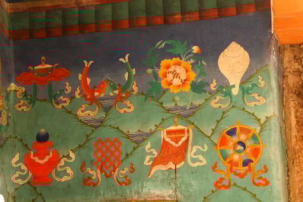 Decken- und Wandmalereien Kloster Rizong