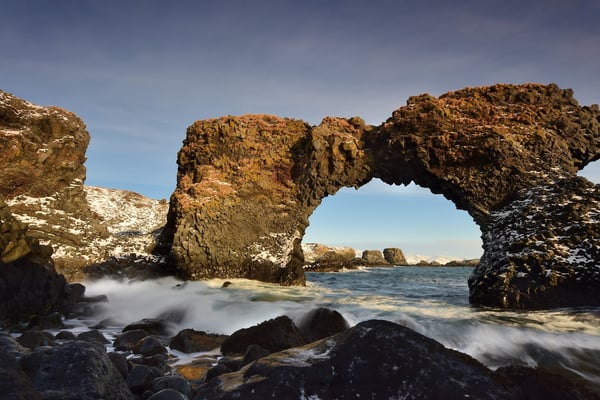 Bizarre Lavaküste von Snäfellsness