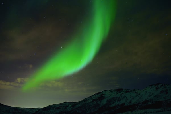 Aurora borealis über Tromsö