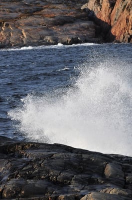 Abendfarben am Fjord bei Flatanger