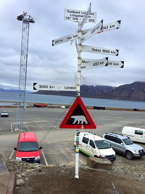 Ankunft Spitzbergen Longyearbyen, 1. Juli 2015